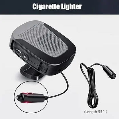 Car cigarette lighter with power cord on a white background