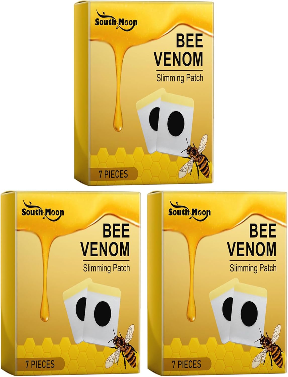 South Moon Bee Venom Pain Relief Patches – Natural Joint & Muscle Pain Relief | Pack of 7 Patches