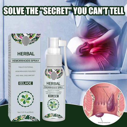 Ellehoe Herbal Hemorrhoids Spray - Instant Soothing Relief Beauty Hunt