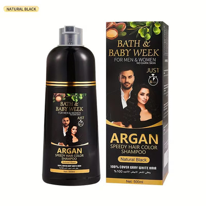 Bath & Baby Week Hair Color Shampoo – Gentle, Non-Damaging Temporary Hair Color for Women & Men