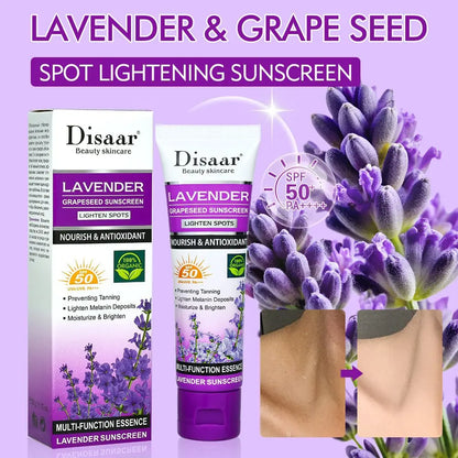 Disaar Lavender Grapeseed Sunscreen SPF 50 – Soothing UVA/UVB Protection Beauty Hunt