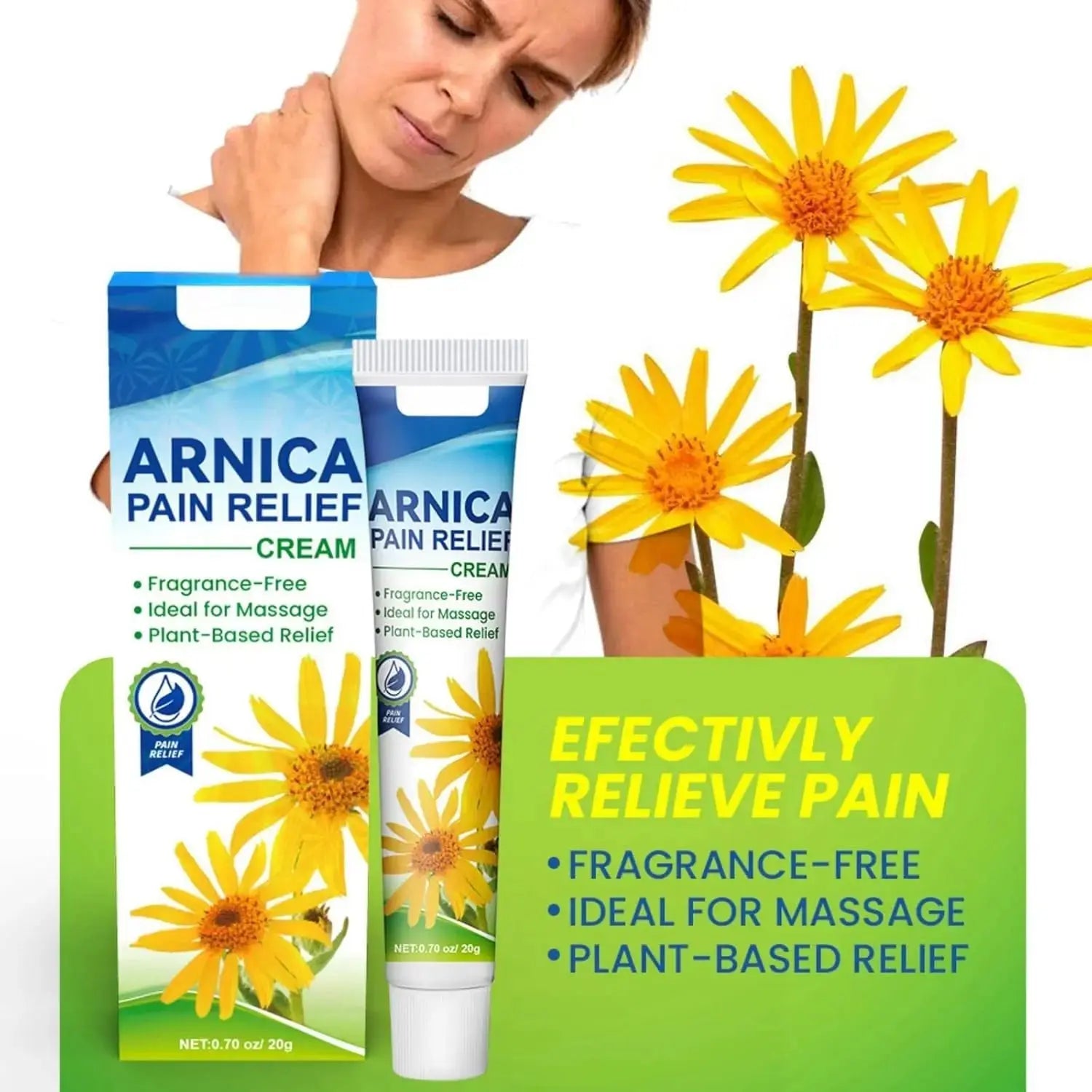 Sumifun Arnica Cream - Natural Pain Relief for Joints & Muscles Beauty Hunt