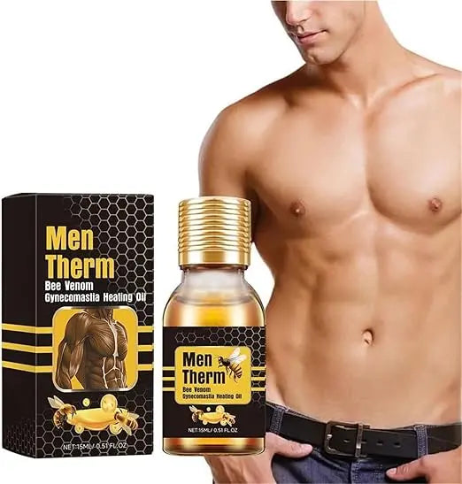 Men Therm – Bee Venom Oil for Chest Fat & Gynecomastia Relief Zaynora Beauty